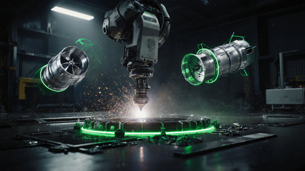 Роботы в Казани сваривают детали авиационного двигателя с точностью до микрона.