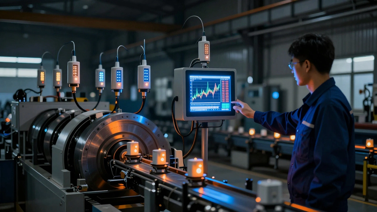 Датчики IoT на оборудовании передают данные в систему, автоматически снижая потребление энергии.