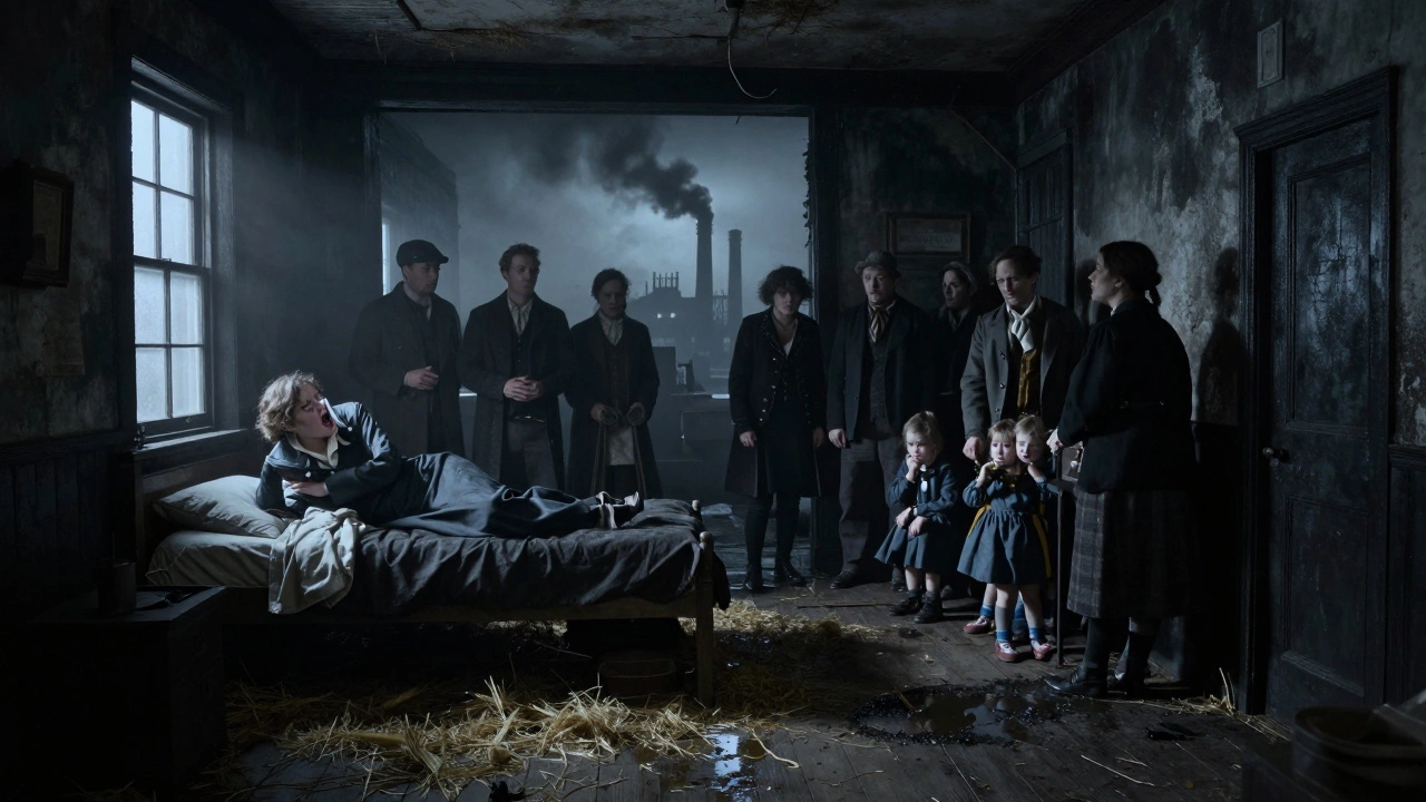 Десять человек живут в одной грязной комнате в Манчестере, без вентиляции и света.