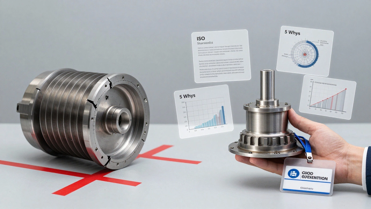 Разница между бракованной деталью и контролируемой с применением стандартов качества.