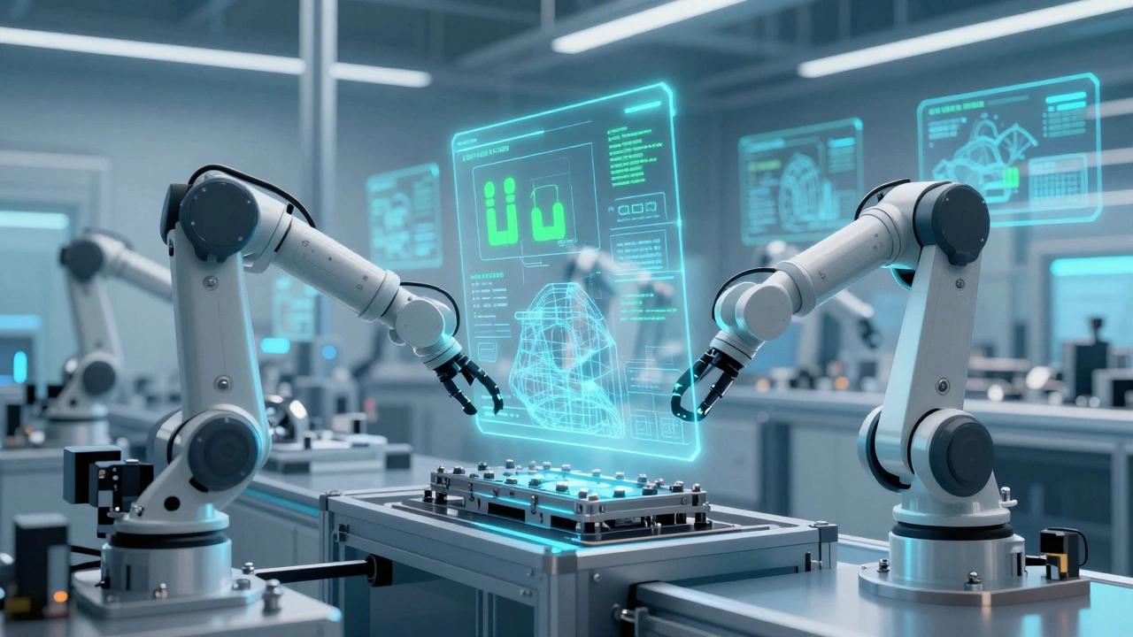 Роботизированная линия с голографическим контролем