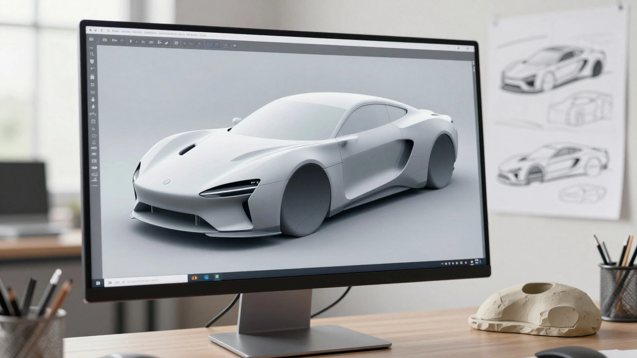 Процесс разработки эргономичного корпуса автомобиля в программе моделирования