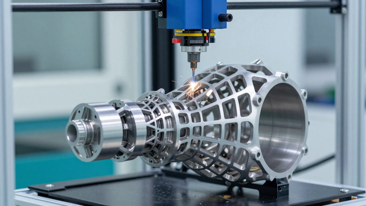 Промышленный 3D-принтер создает сложную деталь авиадвигателя из металла