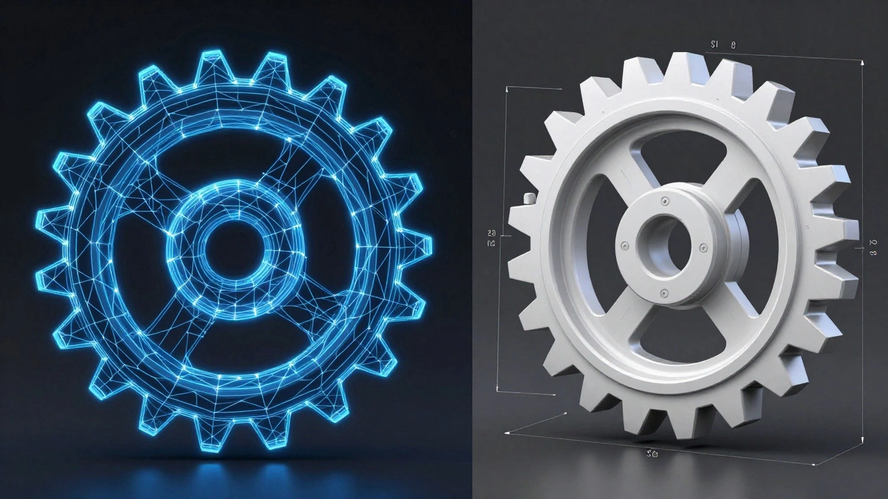 Виды 3D-моделирования в машиностроении: от полигонов до параметрики